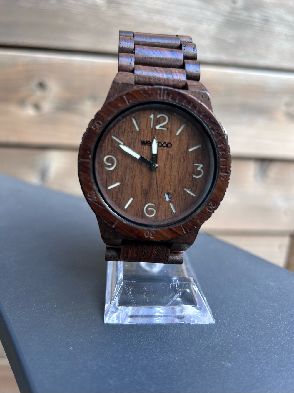 WEWOOD Natural Wood Watch Brown Wooden Bracelet Quartz